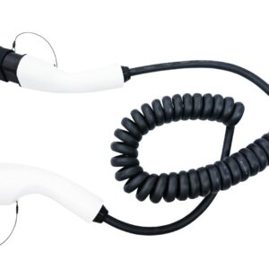 Charging cable 4937 T2-T2 7.5KW 5M White/Black Elvix