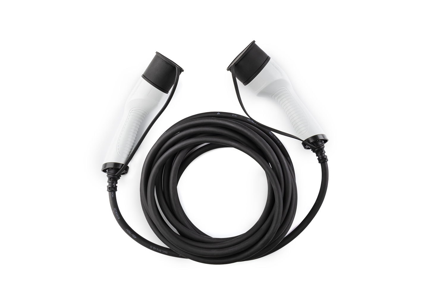 Charging cable 5009 T2-T2 11KW 5M White/Black Elvix