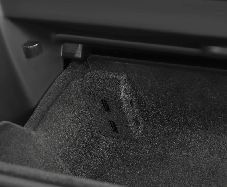 Expansion Dock for Tesla Model Y Glove Box Flocking Elvix - obrazek 4