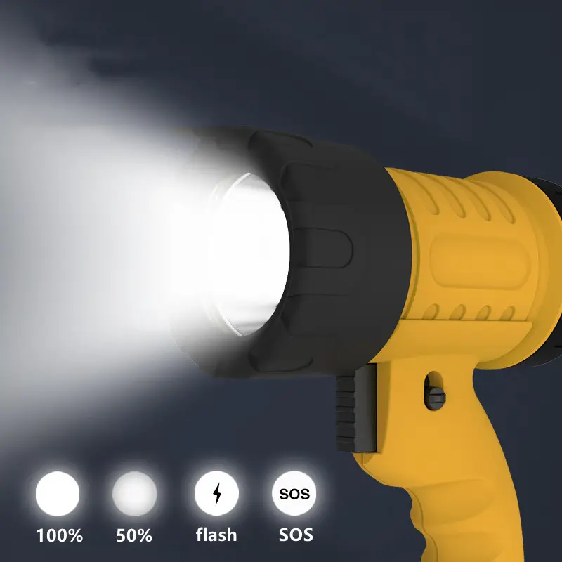 Handheld flashlight HFL-2 Yellow Myers Power - obrazek 2