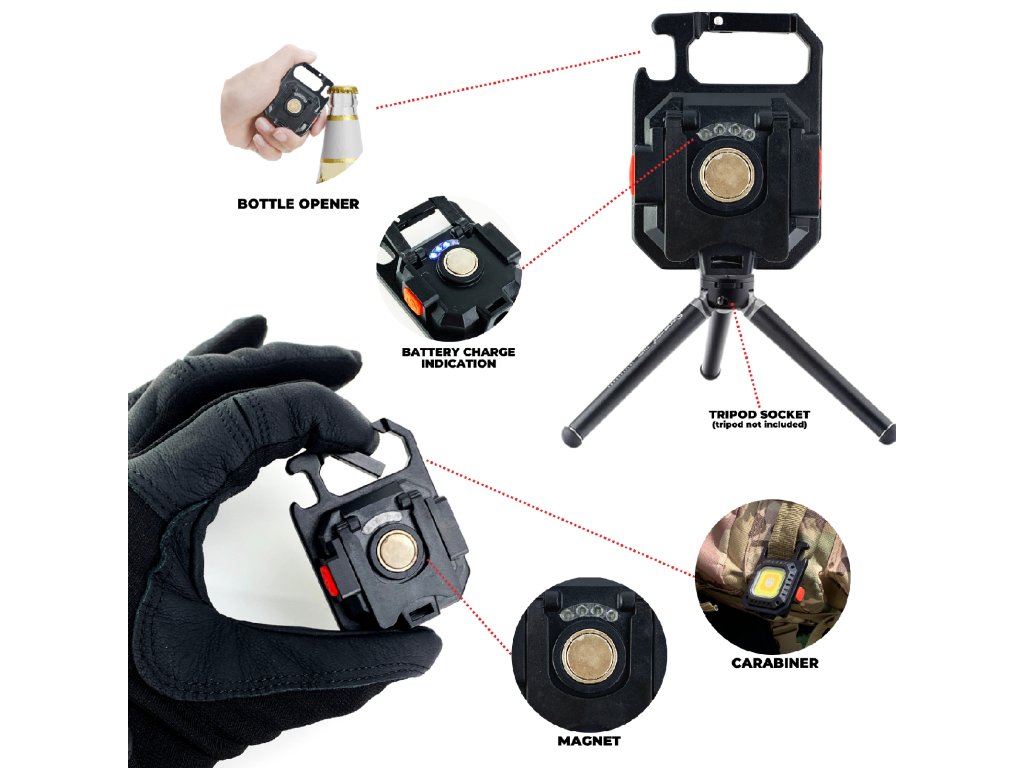 LED flashlight keychain TGL-223 Myers Power - obrazek 7