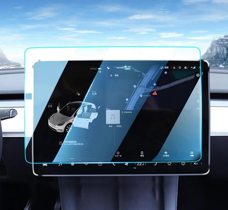 Tempered Film for Tesla Model3/Y Blue Light (with Film God) Elvix - obrazek 2